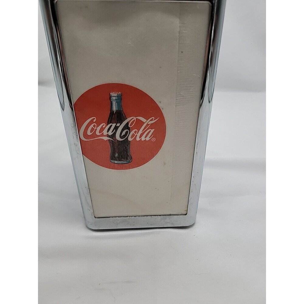 Vintage Coca Cola "Always Cool" 1994 napkin dispenser Polar Bear New But Read - Picture 7 of 16